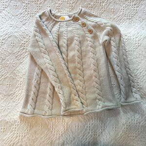 Mini Boden cable knit sweater